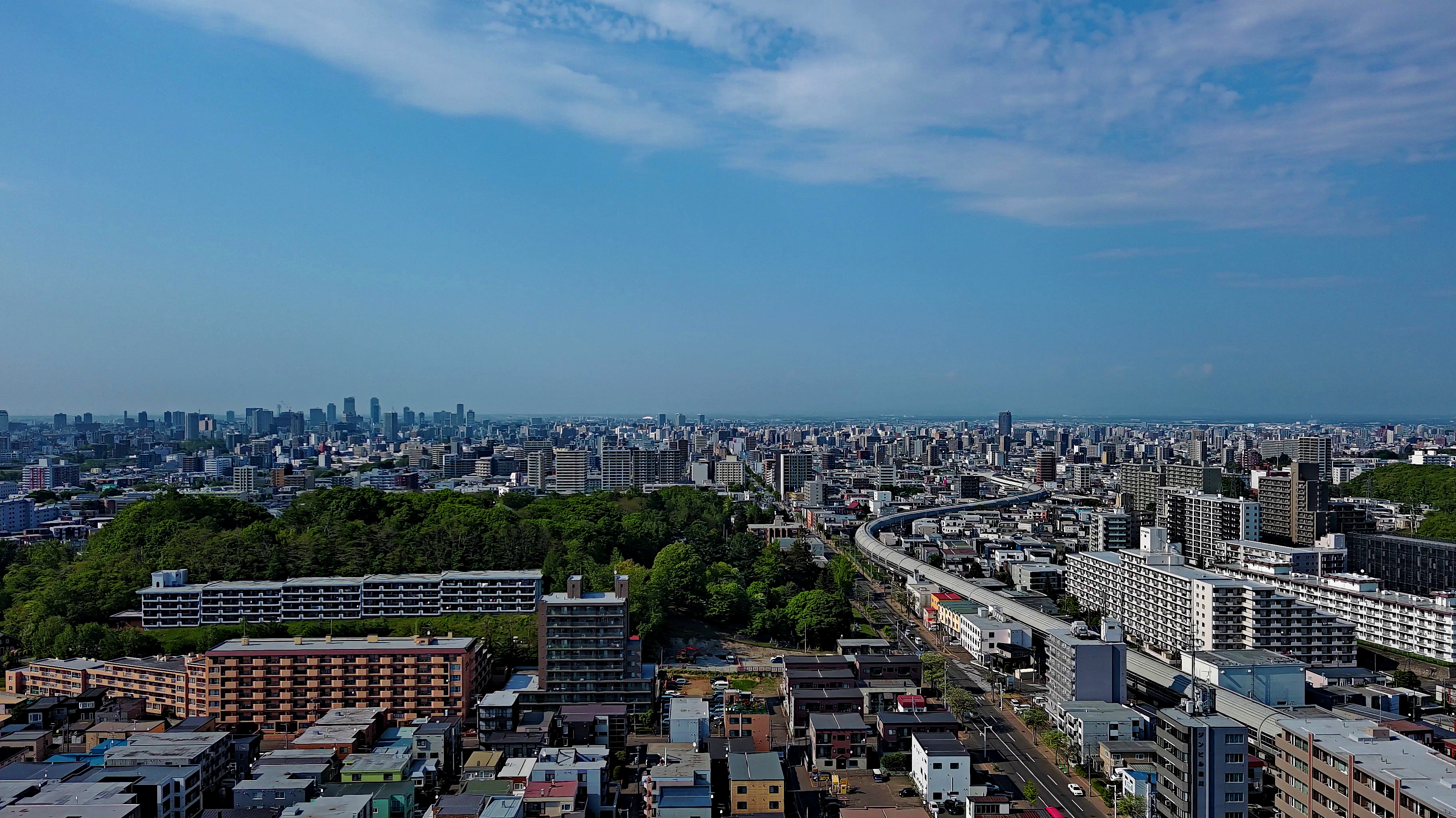 札幌市の空撮