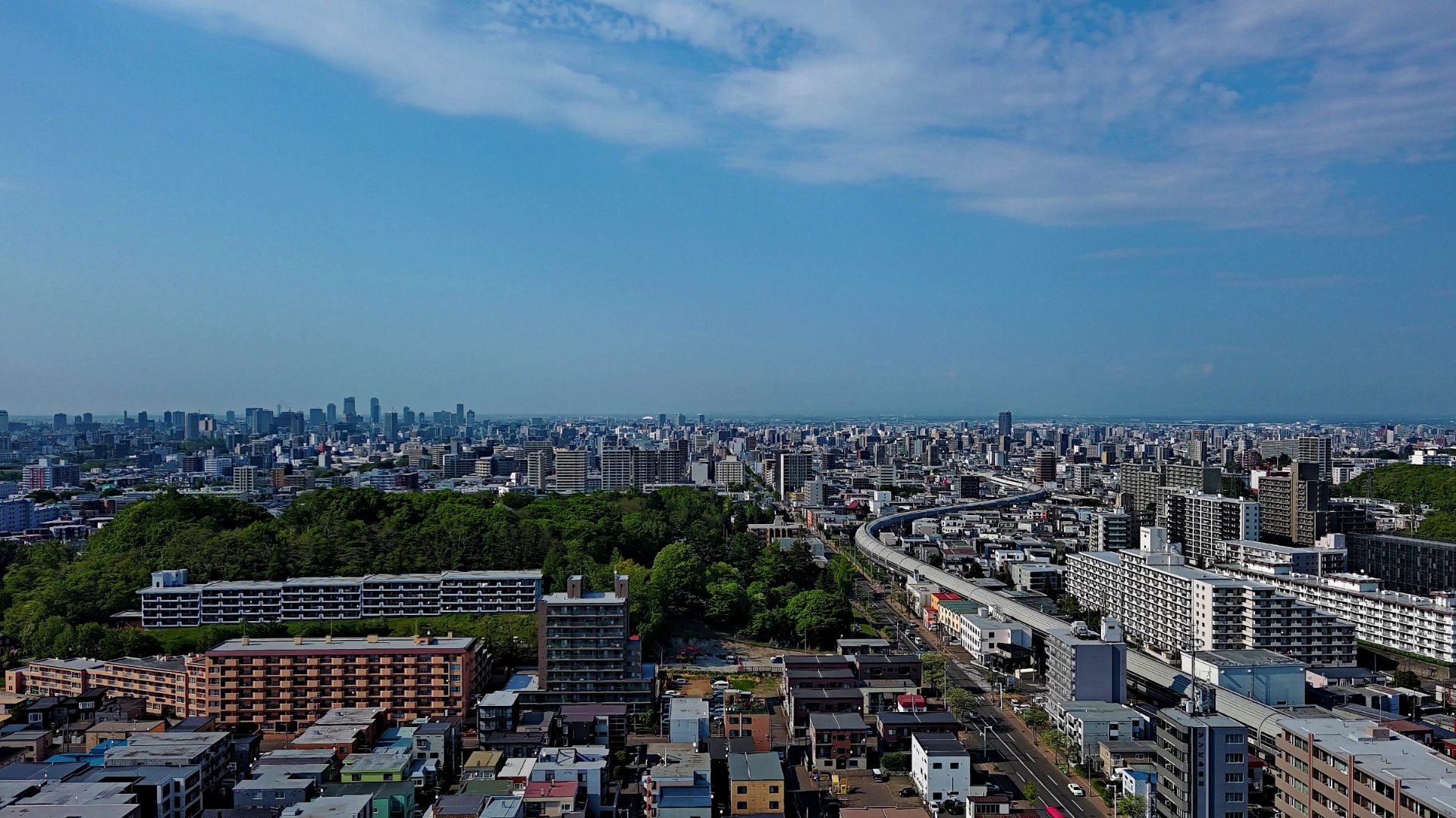 札幌市の空撮